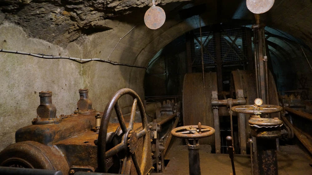 Macchinari per l'estrazione nel sottosuolo della miniera di Raibl © Miniera di Raibl