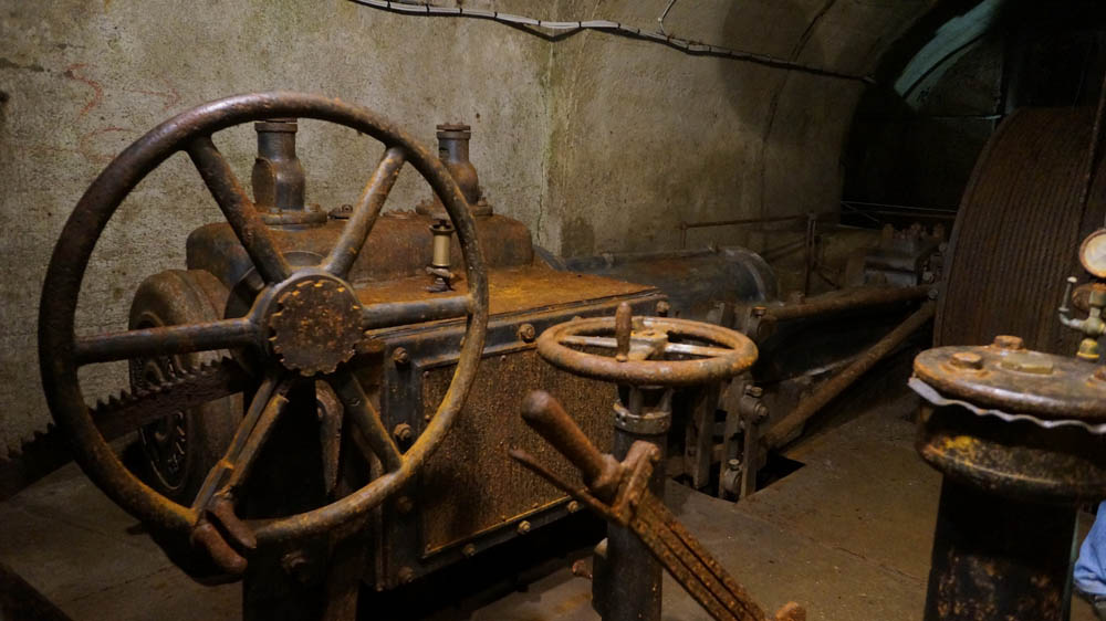 Macchinari per l'estrazione nel sottosuolo della miniera di Raibl © Miniera di Raibl