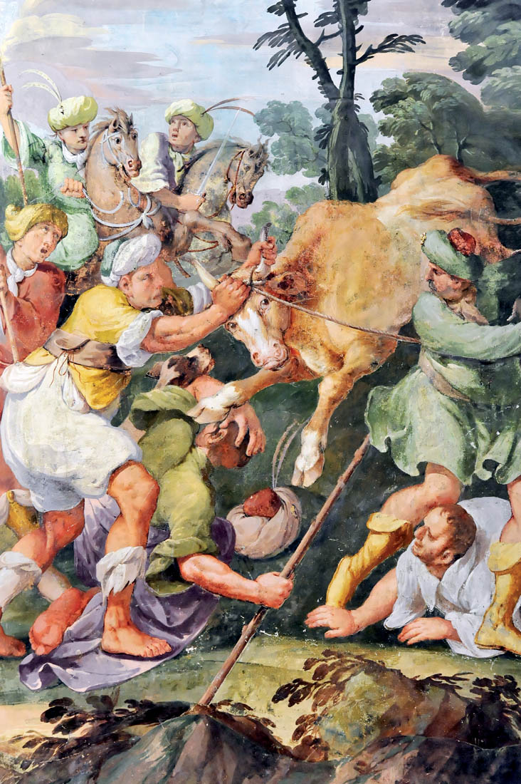 Riviera del Brenta. Ville d’arte Villa Contarini: particolare di un affresco nella sala della Caccia © Regione del Veneto - Fondazione G.E. Ghirardi - courtesy ph. A. Dell'Agnola