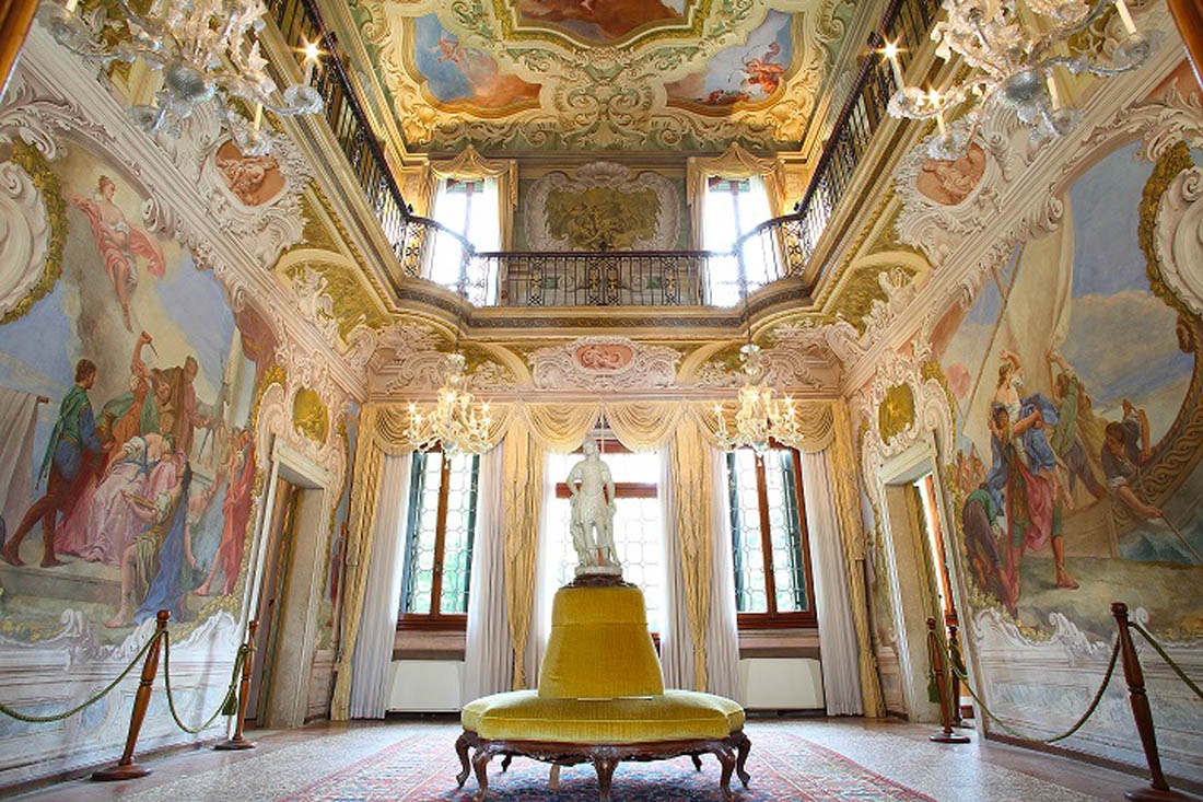 Riviera del Brenta. Ville d’arte Villa Widmann, casa dominicale: la sala affreschi © Villa Widmann Rezzonico Foscari 2013 proprietà della Città Metropolitana di Venezia