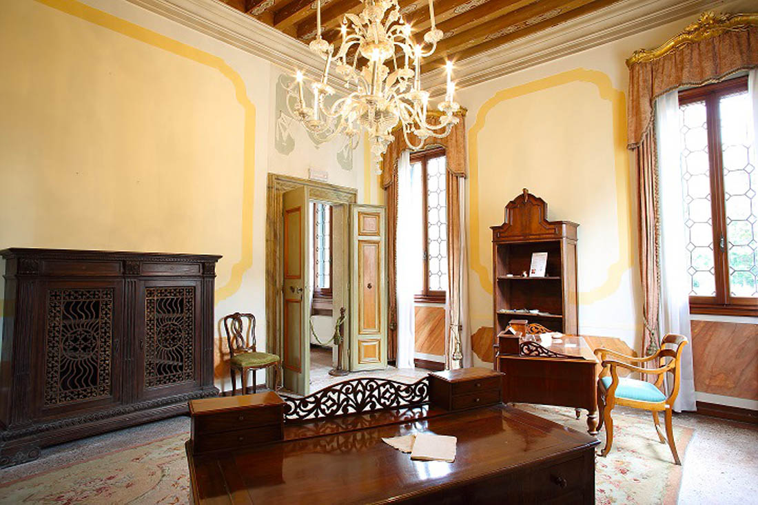 Riviera del Brenta. Ville d’arte Villa Widmann, casa dominicale: la sala degli Uomini © Villa Widmann Rezzonico Foscari 2013 proprietà della Città Metropolitana di Venezia