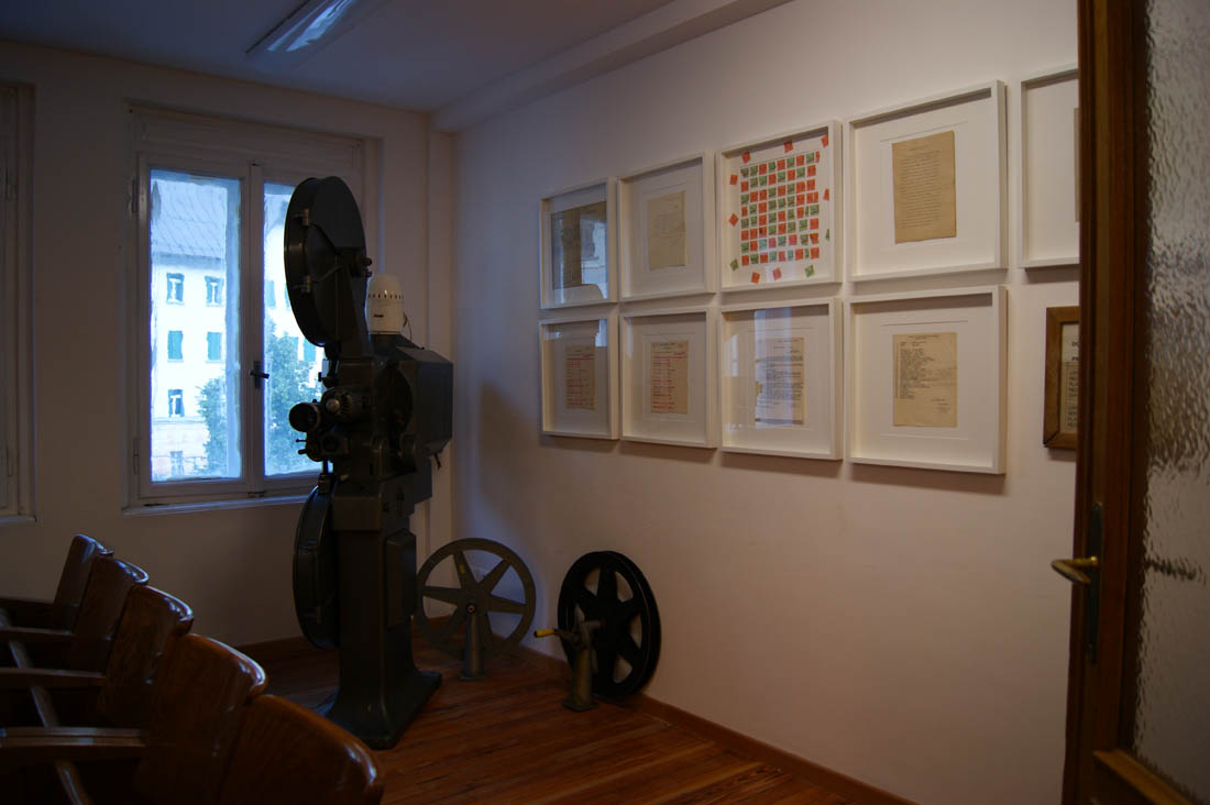 Primo piano: sala multimediale Predil. Tra Lago e Miniera Mostra della tradizione Mineraria - MINIERALAB Aleascarl