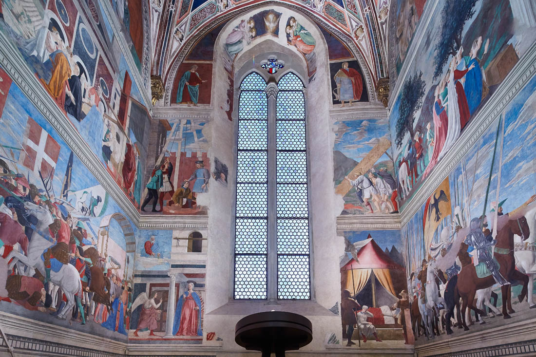 Arezzo Chiesa di S. Francesco, le Storie della Vera Croce affrescate da Piero della Francesca nella Cappella Bacci © Fiorenza Cicogna