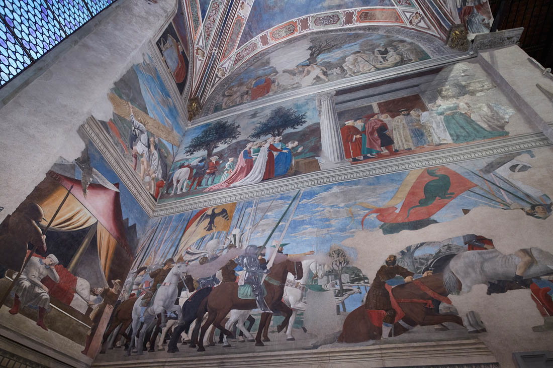 Arezzo Chiesa di S. Francesco, gli affreschi di Piero della Francesca nella Cappella Bacci © Fiorenza Cicogna