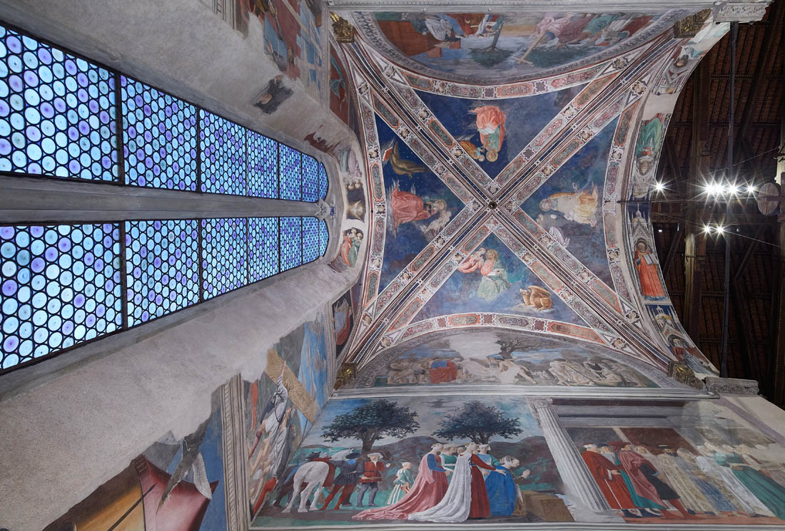 Arezzo Chiesa di S. Francesco, cappella Bacci, la volta © Fiorenza Cicogna