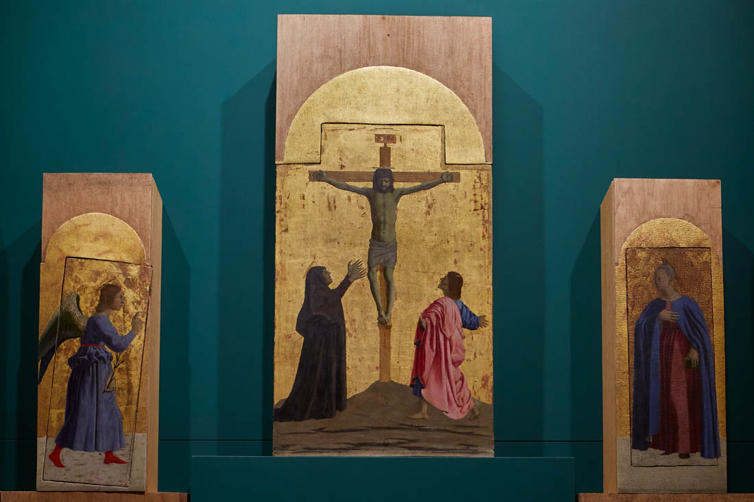 Sansepolcro Museo Civico, Polittico della Madonna della Misericordia di Piero della Francesca, particolare © Fiorenza Cicogna