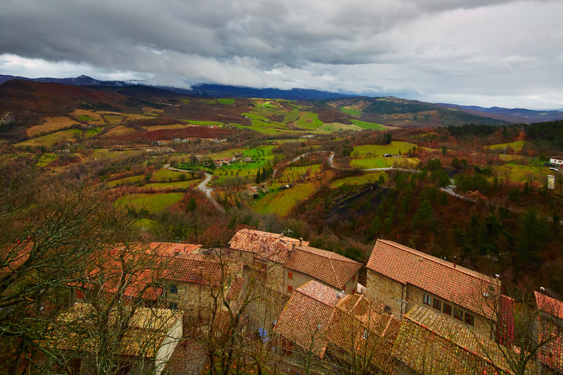 Caprese Michelangelo Panorama della campagna © Fiorenza Cicogna