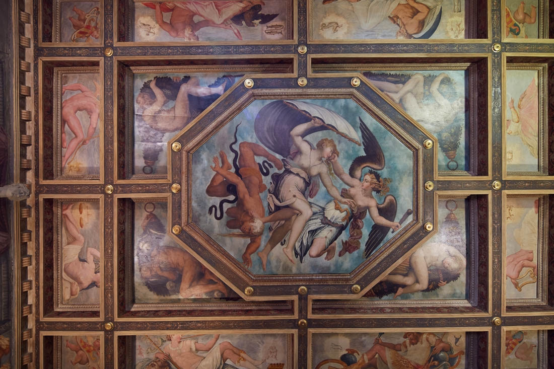 Arezzo Casa Vasari, Il Trionfo della Virtù che lotta con la fortuna e lu2019Invidia © Fiorenza Cicogna