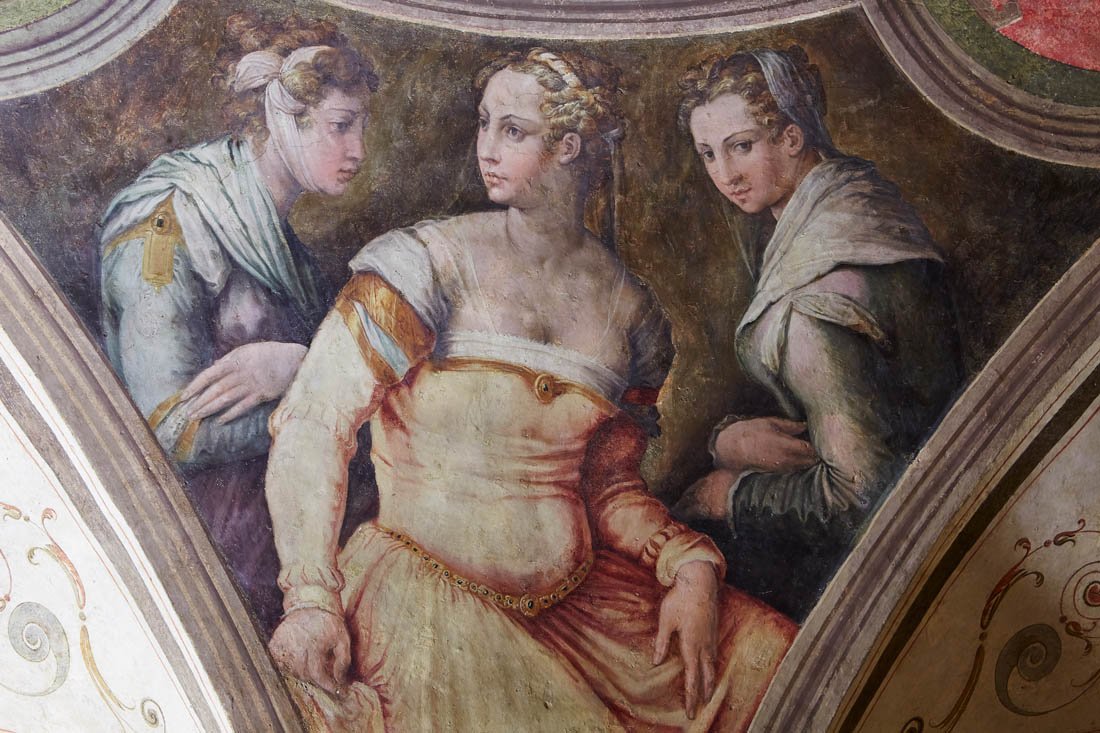 Arezzo Casa Vasari, ritratto della moglie Nicolosa Bacci © Fiorenza Cicogna