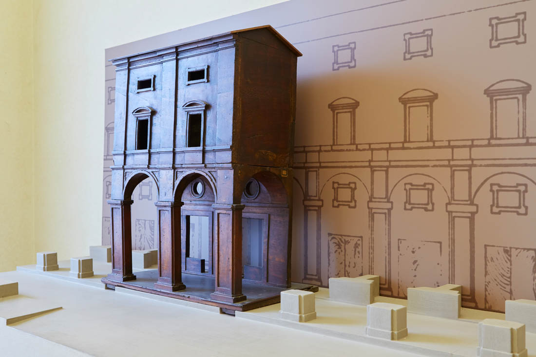 Arezzo Casa Vasari, modello ligneo delle Logge Vasari © Fiorenza Cicogna