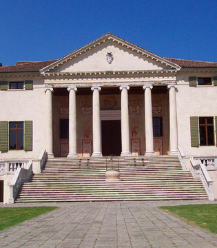 Fratta Polesine Villa Badoer: la maestosa facciata © Provincia di Rovigo