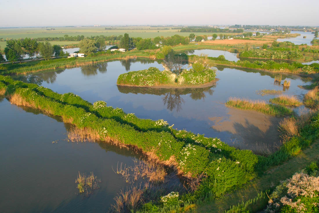 Basso Ferrarese Vista dall'alto dell'Oasi delle Vallette di Ostellato © Giuliana Lonzi - Archivio fotografico Provincia di Ferrara