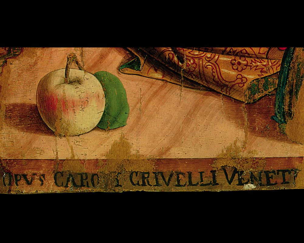 Fermano e Piceno Secondo trittico di Valle Castellana, la firma dell'autore © Fondazione Marche Cultura - Sistema Informativo e Archivio Fotografico dei Beni Culturali