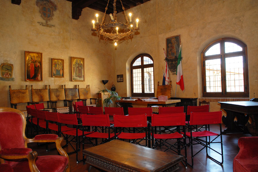 Palazzo dei Vicari di Scarperia Sala consiliare © Pro Loco Scarperia/Maurizio Fiorenzani