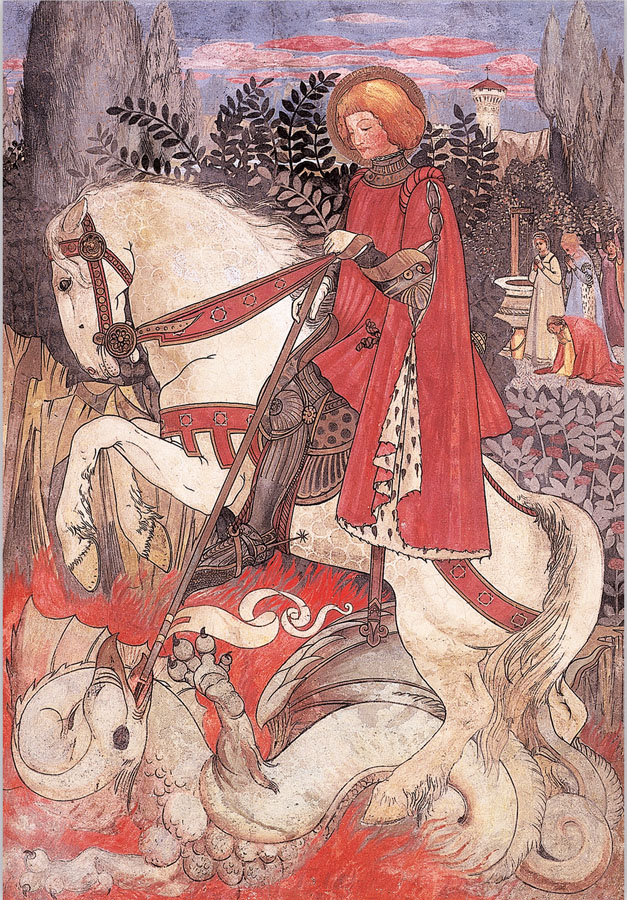 Borgo San Lorenzo. Viaggio nel Liberty Museo della Manifattura Chini, affresco di Galileo Chini © Ufficio Turismo Unione Montana dei Comuni del Mugello