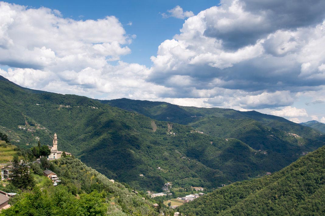 La val Fontanabuona vista dalla SP58 della Crocetta ©Natalino Russo