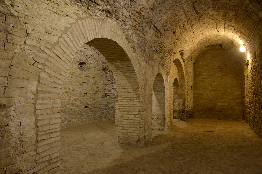 Fano Sant'Agostino L'area archeologica © Piergiorgio Budassi, per concessione del Seminario Vescovile S. Carlo