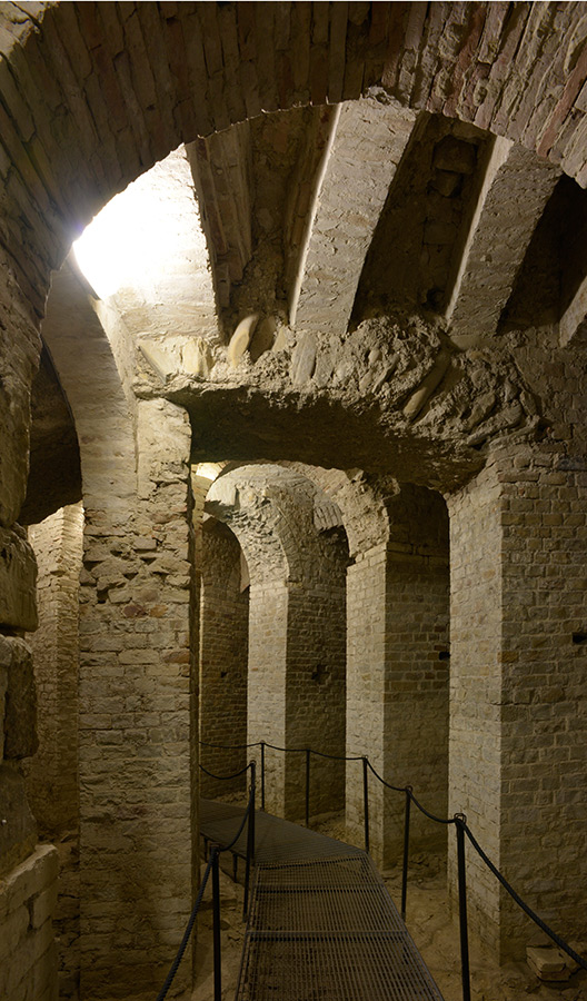 Fano Sant'Agostino L'area archeologica © Piergiorgio Budassi, per concessione del Seminario Vescovile S. Carlo