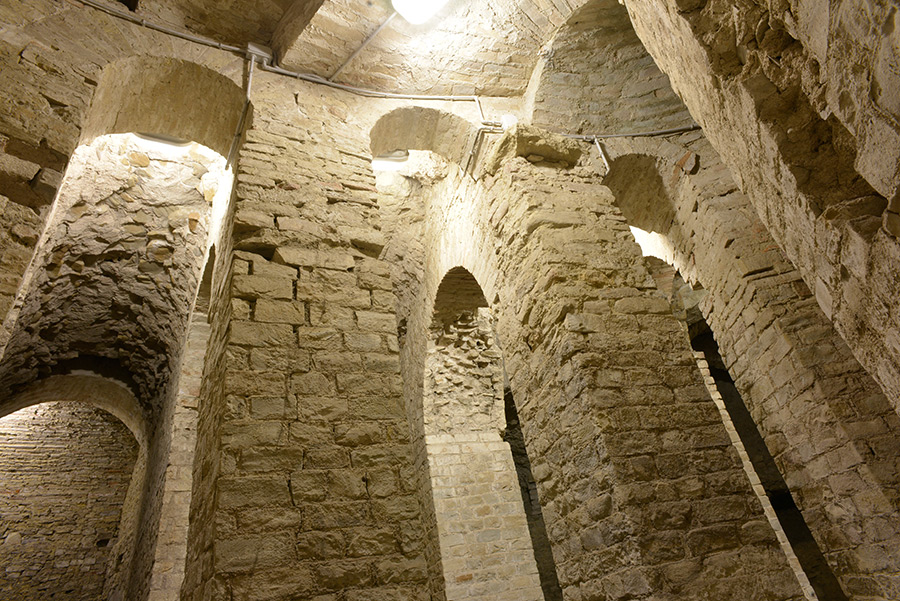 Fano Sant'Agostino L'area archeologica © Piergiorgio Budassi, per concessione del Seminario Vescovile S. Carlo