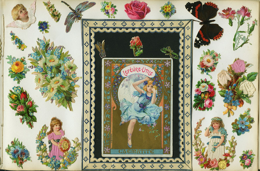 Modena Album d'epoca con figurine fustellate e goffrate © Museo della figurina