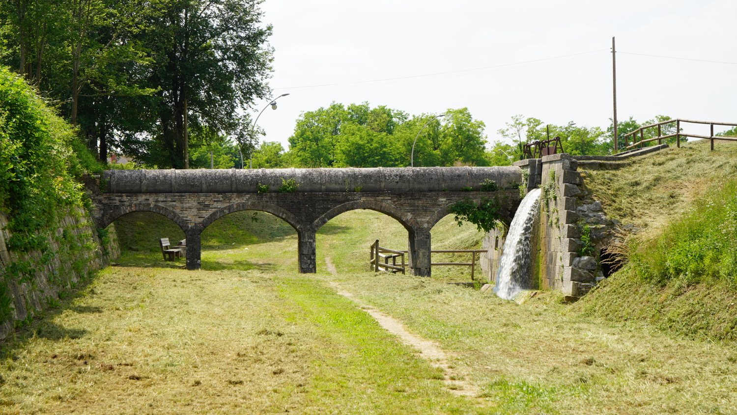 Cascata presso Porta Udine a Palmanova © A. Rossi, Camaleo S.r.l. (Rm) su gentile concessione del Comune di Palmanova