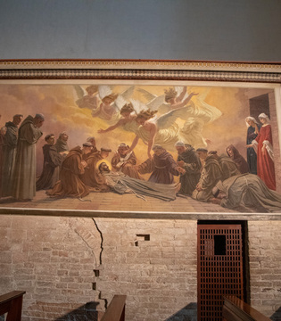 Basilica di Santa Maria degli Angeli, Cappella del Transito © A. Rossi, Camaleo S.r.l. (Rm) in collaborazione con il Comune di Assisi u2013 Ufficio Turismo e su gentile concessione della Provincia Serafica di San Francesco dei Frati Minori dellu2019Umbria (Italia)