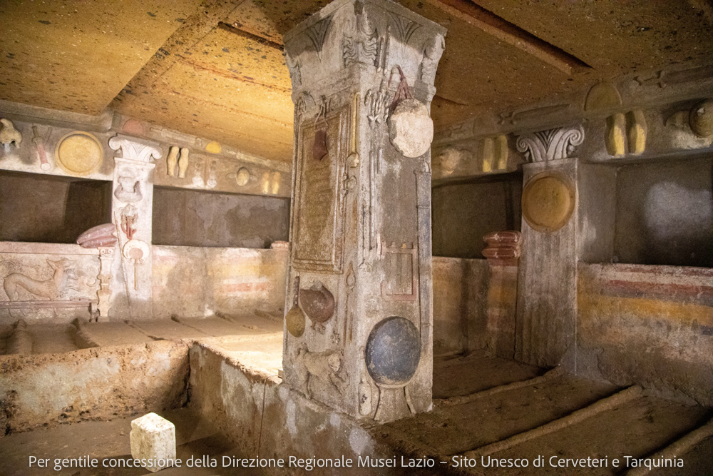 Necropoli La Banditaccia, Cerveteri. Tomba dei rilievi © Alberta Rossi - Camaleo S.r.l. (Roma)