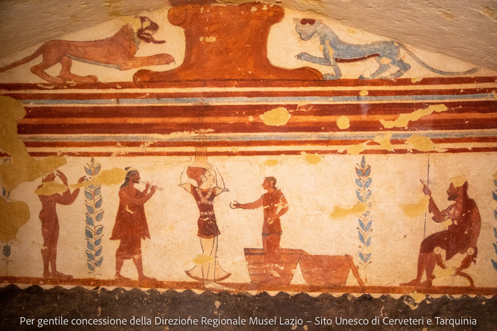 Necropoli dei Monterozzi, Tarquinia. Tomba dei giocolieri © Alberta Rossi - Camaleo S.r.l. (Roma)