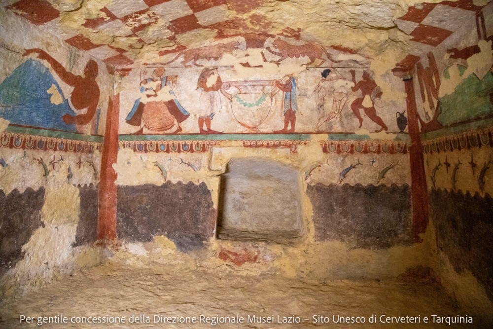 Necropoli dei Monterozzi, Tarquinia. Tomba delle leonesse © Alberta Rossi - Camaleo S.r.l. (Roma)