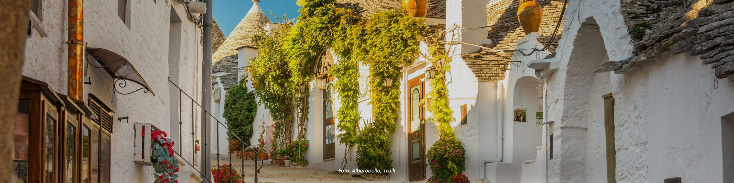 Copertina dell'itinerario I Trulli di Alberobello. 